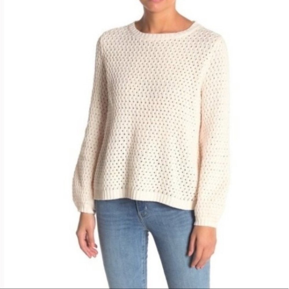 NWT 14th & Union Popcorn Knit Sweat L
